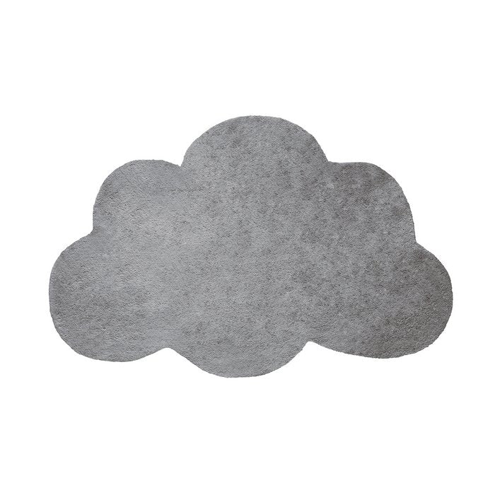 Baumwollteppich "Wolke" Grau